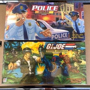 Police and GI Joe Board Games unopened box